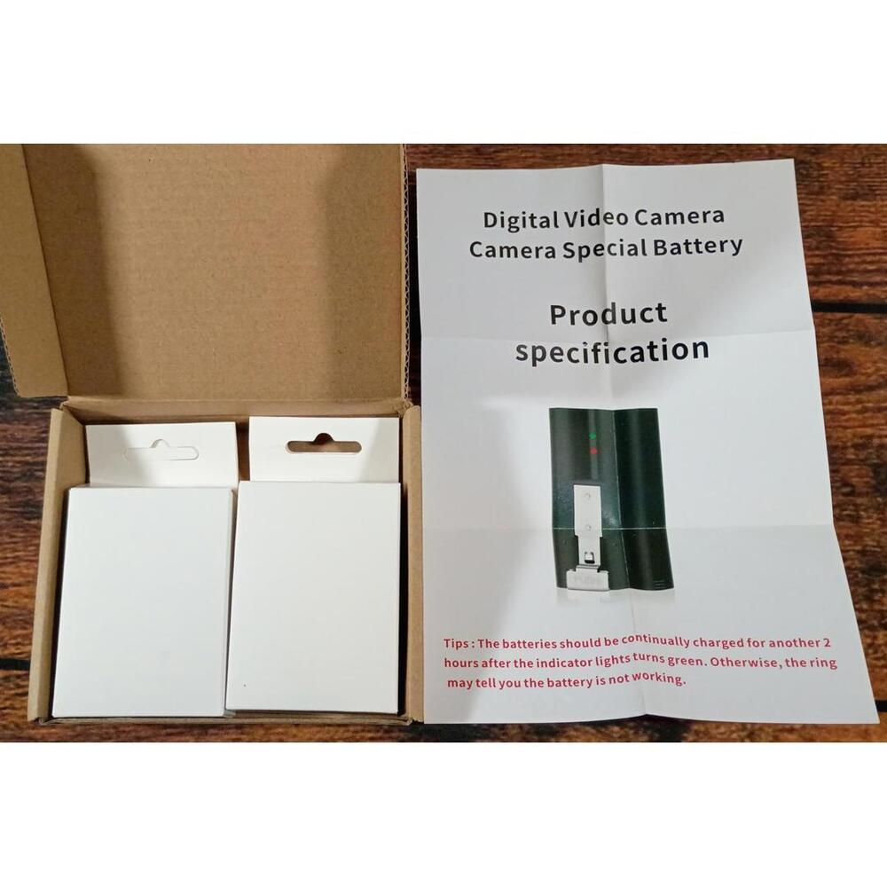 Rechargeable Digital‎ Video Camera Battery Pack (2-Pack)